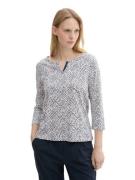 NU 20% KORTING: Tom Tailor Henleyshirt met print all-over