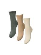 NU 20% KORTING: pieces Sokken PCSEBBY GLITTER LONG 3-PACK SOCKS NOOS (...