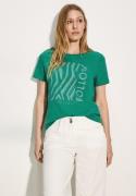 NU 20% KORTING: Cecil T-shirt in flammé-look