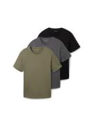 Tom Tailor T-shirt met logoborduursel (set, 3-delig)