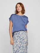 Vila Shirt met korte mouwen VIELLETTE S/S SATIN TOP - NOOS