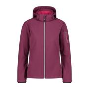 NU 20% KORTING: CMP Softshell-jack WOMAN JACKET ZIP HOOD