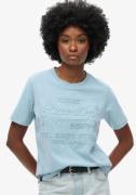 NU 20% KORTING: Superdry Shirt met print EMBOSSED VL RELAXED T SHIRT