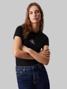 Calvin Klein T-shirt MONOLOGO SLIM TEE met gestempeld logo