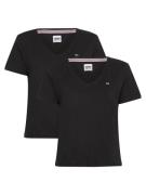 NU 20% KORTING: TOMMY JEANS Shirt met V-hals TJW 2PACK SLIM SOFT V NEC...