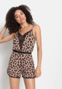 NU 20% KORTING: Lascana Korte jumpsuit met mooie kantdetails (set)