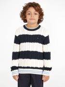 Tommy Hilfiger Gebreide trui COLORBLOCK CABLE REGULAR SWEATER Kinderen...