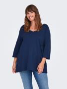 ONLY CARMAKOMA Shirt met 3/4 mouwen CARBONNIE LIFE 3/4 V-NECK A-SHAPE ...