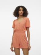 NU 20% KORTING: Vero Moda Jumpsuit VMMENNY V-NECK SS PLAYSUIT WWN GA