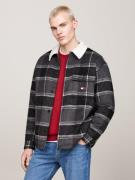 NU 20% KORTING: TOMMY JEANS Overhemdjasje TJM CHECK SHERPA OVERSHIRT E...