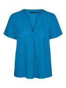 NU 20% KORTING: Vero Moda Shirt VMMYMILO SS V-NECK TOP WVN GA