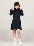 NU 20% KORTING: Tommy Hilfiger Jurk in a-lijn BRANDED PUNTO DRESS LS