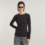 NU 20% KORTING: G-Star RAW T-shirt Slim Rib Keyhole met cut-out achter