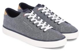 Tommy Hilfiger Sneakers TH HI VULC LOW CHAMBRAY met logo-opdruk, vrije...