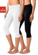 vivance active Caprilegging met rubberen tailleband, loungewear (Set v...