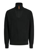 Jack & Jones Schipperstrui JCOOUTDOOR KNIT HALF ZIP HIGH NECK SN