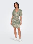 NU 20% KORTING: Only Gedessineerde jurk ONLPALINA LIFE 2/4 WRAP DRESS ...