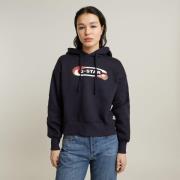 NU 20% KORTING: G-Star RAW Hoodie Old Skool Logo Loose