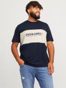 NU 20% KORTING: Jack & Jones PlusSize T-shirt JJELEGACY BLOCKING TEE S...