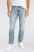 NU 20% KORTING: Boss Orange Regular fit jeans TROY BO met leren badge