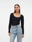 NU 20% KORTING: Vero Moda Shirt met lange mouwen VMLULU LS U-NECK TOP ...