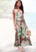 Vivance Maxi-jurk van geweven viscose, lange zomerjurk met aloverprint