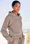 Lascana Hoodie van biologische katoen, loungewear, loungepak, hoodie