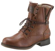 Mustang Shoes Winterlaarzen blokhak, winterlaarsjes, veterschoenen met...