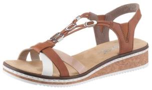 NU 20% KORTING: Rieker Sandalen zomerschoen, sandaal, keilhak, met acc...