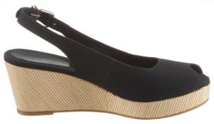 NU 20% KORTING: Tommy Hilfiger Sandaaltjes ICONIC ELBA SLING BACK WEDG...