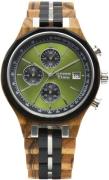 GreenTime Chronograaf ZW176C Polshorloge, quartz, herenhorloge, houten...