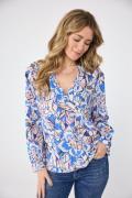 Lieblingsstück Blouse zonder sluiting RukaniL met bloemenprint