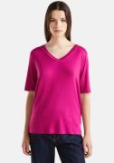 NU 20% KORTING: United Colors of Benetton T-shirt met v-hals