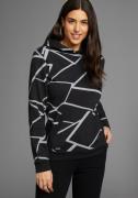 NU 20% KORTING: Laura Scott Hoodie met moderne print all-over - nieuwe...