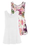 NU 20% KORTING: Beachtime Tanktop met bloemenprint, losse zomertops va...