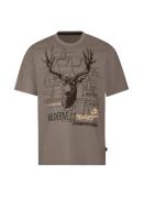 Trigema T-shirt TRIGEMA T-shirt met groot herten print (1-delig)