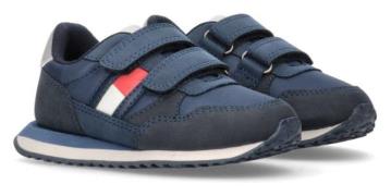 Tommy Hilfiger Sneakers FLAG LOW CUT VELCRO SNEAKER met grote logo-app...