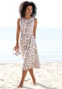 NU 20% KORTING: Beachtime Midi-jurk met bloemenprint, van jersey, a-li...