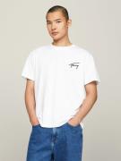 TOMMY JEANS T-shirt TJM REG SIGNATURE TEE EXT met geborduurd handteken...