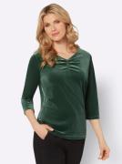 Classic Basics Shirt met 3/4 mouwen Fluwelen shirt (1-delig)