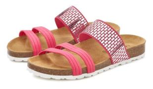 NU 20% KORTING: Lascana Slippers Mule, sandaal, open schoen met kurkvo...