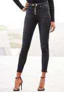 NU 20% KORTING: Buffalo High-waist jeans met modieuze knoopsluiting, s...