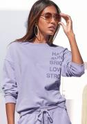 NU 20% KORTING: Buffalo Sweatshirt met statement print, loungepak