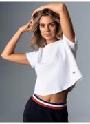 NU 20% KORTING: Trigema T-shirt TRIGEMA cropped oversized T-shirt (1-d...