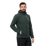 Jack Wolfskin Softshell-jack BORNBERG HOODY M winddicht, waterafstoten...