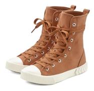 NU 20% KORTING: Lascana Laarsjes in combat-look, high top sneaker, vet...