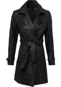 Gipsy Lange, leren jas Taresa Leren trenchcoat met strikriem (2-delig,...