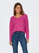 NU 20% KORTING: Only Trui met V-hals ONLRICA LIFE L/S V-NECK PULLO KNT...