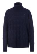 NU 20% KORTING: Tommy Hilfiger Coltrui SOFT WOOL CABLE ROLL-NK SWEATER