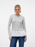 NU 20% KORTING: Vero Moda Trui met ronde hals VMJOSE LS O-NECK WVN MIX...